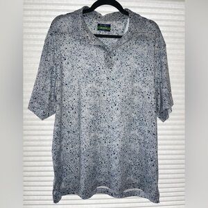 NWOT BEN HOGAN Performance Men's Polo Shirt Blue Printed Size L